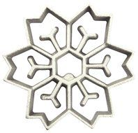 Kitchen Supply 7081 Rosette Iron, Snowflake N4