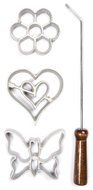 Kitchen Supply 7081 Rosette Iron, Snowflake N8
