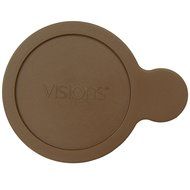 Corningware Visions V-150-PC 15-Ounce Dark Brown Lid for Grab it Bowl (4, Dark Brown) N2