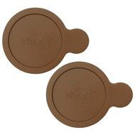 Corningware Visions V-150-PC 15-Ounce Dark Brown Lid for Grab it Bowl (4, Dark Brown) N5