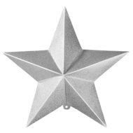 Talking Tables Party Porcelain Hanging Star Decorations (3 Pack), Gold N7
