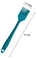 StarPack Premium Silicone Basting Brush with Hygienic Solid Coating, Bonus 101 Cooking Tips (Cherry Red) N9