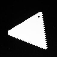 Joylive Trapezoidal Triangle D Shape Plastic Scraper Kitchen Cutter Cake Mold Mould Tool Serration N2