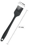 StarPack Premium Silicone Basting Brush with Hygienic Solid Coating, Bonus 101 Cooking Tips (Cherry Red) N14