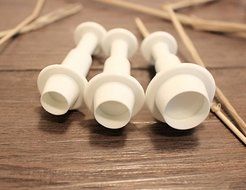 BleuMoo New 3x Round Fondant Cake Decorating Sugarcraft Plunger Cutters Tools Mould Mold N6