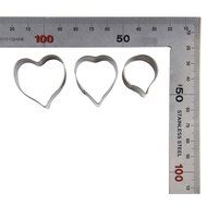 FOUR-C Gum paste Tools Pansy Fondant Cutter Set Sugar Flower for Cake Decorating Color Silver N4