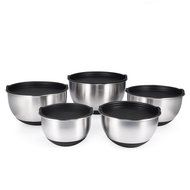 ch&eacute;ri d'amour Top Rated Premium Stainless Steel Non-Slip Mixing Bowls with Lids, 5-Piece Set Includes 1.5 Qt.,... N2