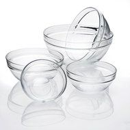 Set of 5 Different Glass Multi-purpose Mini Mixing / Prep Bowls - Gift-boxed by Happy Home N2