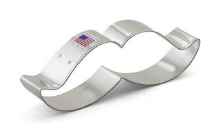 Ann Clark Mustache Cookie Cutter - 5.25 Inches - Tin Plated Steel
