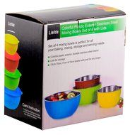 Stainless Steel Mixing Bowls, Kitchen Dezire LiefDe Plastic Coated High Quality Stainless Steel Mixing Bowls,... N8