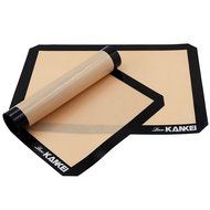 Love-KANKEI Food-Grade Non-Stick Silicone Baking Mat Set (2), Half Baking Sheet, Silicone Baking Sheet 11.6x16.5inches...