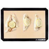 Love-KANKEI Food-Grade Non-Stick Silicone Baking Mat Set (2), Half Baking Sheet, Silicone Baking Sheet 11.6x16.5inches... N2