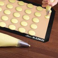 Love-KANKEI Food-Grade Non-Stick Silicone Baking Mat Set (2), Half Baking Sheet, Silicone Baking Sheet 11.6x16.5inches... N4
