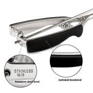 Cade&nbsp;Black Soft Grip Handles Stainless Steel Cookie Scoop N2