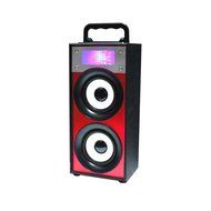 QFX BT-139 Rechargeable Bluetooth Speaker w/FM/USB/SD/AUX-In - RED