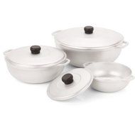 IMUSA 3-Piece Cast-aluminum Sanper Calderos Set, with convenient and sturdy handles