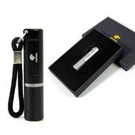 Cigar Punch Cutter - Rubber Coated, With Key Chain (Black) N4
