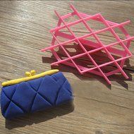DIY Rhombus Quilt Embosser Fondant Cake Cutter Craft Decorations Tool N3