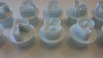 Culpitt Cake Icing Sugarcraft Star Push Easy Number Cutters Cut Out Set 10 Piece N2