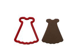 Ruffled Dress Cookie Cutter