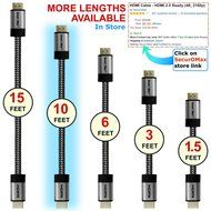 HDMI Cable 10 FT (4K UHD HDMI 2.0 Ready) - Braided Cord - Ultra High Speed 18Gbps - Gold Plated Connectors - Ethernet...