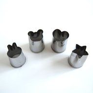 BBolive Stainless Steel Vegetable Cutter Shapes Set ( 8 Piece) , Mini Cookie Cutters Flower Shape Slicer Cake... N3