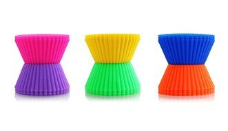 New Star Foodservice 44270 Reusable Silicone Baking Cups and Cupcake Liners (Set of 2), Pink N3