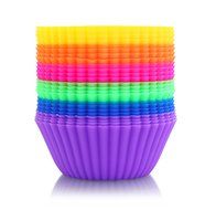New Star Foodservice 44270 Reusable Silicone Baking Cups and Cupcake Liners (Set of 2), Pink N5