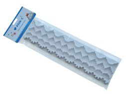 FOUR-C Christmas Gift Decorating Tools Fondant Press Cake Making Embossed Cutters Set Color White N4