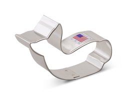Ann Clark Whale Jumping Cookie Cutter - 3.5 Inches - Tin Plated Steel