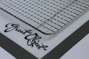 Premium Stainless Steel Cooling Rack &amp; Silicone Baking Mat Cookware Set - Fits Standard Half Sheet Pan - Perfect... N5