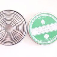 Sugar And Spice Kitchens Best 11 Piece Plain Round Cookie Cutter Set For Biscuits , Sandwiches, And Much More...