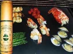 FIREBRAND Non-stick BBQ Grill Mat Never Clean Your Barbecue Oven or Smoker Again Extra Thick Barbecue Baking Mats... N4
