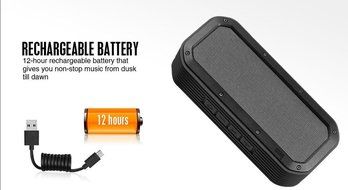 Divoom Voombox Portable Rechargeable Wireless Bluetooth Speaker for iPhone, Samsung Galaxy, LG, Smartphone, iPad... N4