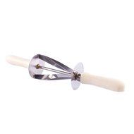 Outreo Croissant Cutter Stainless Steel Blade Pastry Roller with Plastic Handle Baking Tool N2
