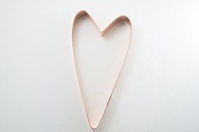 Simple Tall Heart Cookie Cutter N2