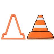 Traffic Cone Cookie Cutter 4 in