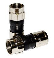 PPC Belden EX6PLUS RG-6 Snap &amp; Seal Outdoor Compression Connector, Comcast, DTV &amp; Dish Approved, 50 Piece