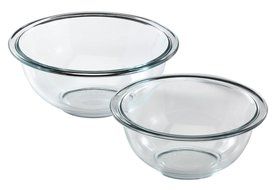 Pyrex Prepware 2-Piece Glass Mixing Bowl Set