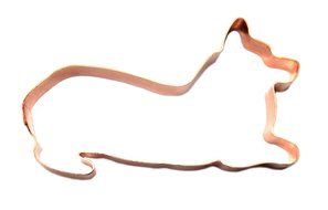 Playful Resting Welsh Corgi Dog Cookie Cutter