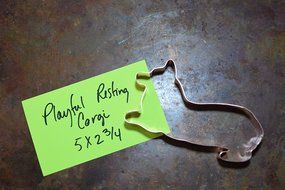Playful Resting Welsh Corgi Dog Cookie Cutter N2