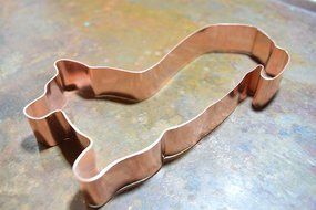 Playful Resting Welsh Corgi Dog Cookie Cutter N3