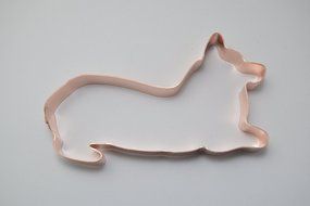 Playful Resting Welsh Corgi Dog Cookie Cutter N4