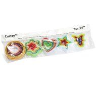 KurtzyTM Piece Colourful Plastic Cookie Cutters Hearts Stars Flowers Circles Gingerbread Men N6