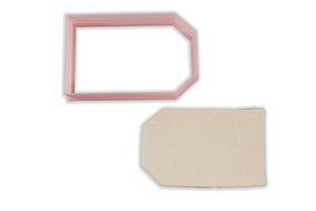 Label Tag Cookie Cutter - STANDARD - 3 Inches