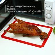 Kicode - 2x Silicone Baking Mat - Healthy Cooking - Food-Safe Certified - Oven Tray Liners and Cookie Sheets -... N13