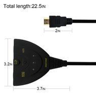 Hdmi Switch Box, Mifine Auto Switch 3 in 1 out Flexible 3 Port Switcher V1.4, Support 4kx2k Ultra HD, 3D, Full... N6