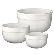 Emile Henry Nougat Ceramic 3 Piece Mixing Bowl Set