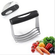 BakeWarePlus Pastry Cutter Stainless Steel Professional Baking Dough Blender