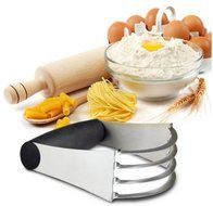 BakeWarePlus Pastry Cutter Stainless Steel Professional Baking Dough Blender N4